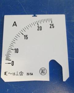 Ammeter scale 25A saci